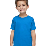 Rabbit Skins - Toddler Fine Jersey T-Shirt - 3321 - Cobalt - Front view on toddler model