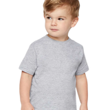 Rabbit Skins - Toddler Fine Jersey T-Shirt - 3321 - Heather - Front view on toddler model