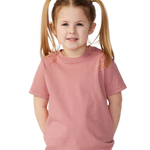 Rabbit Skins - Toddler Fine Jersey T-Shirt - 3321 - Mauvelous - Front view on toddler model
