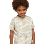 Rabbit Skins - Toddler Fine Jersey T-Shirt - 3321 - Natural Camo - Front view on toddler model