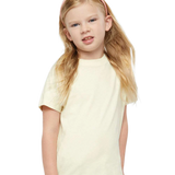 Rabbit Skins - Toddler Fine Jersey T-Shirt - 3321 - Natural - Front view on toddler model