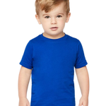 Rabbit Skins - Toddler Fine Jersey T-Shirt - 3321 - Royal - Front view on toddler model