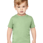 Rabbit Skins - Toddler Fine Jersey T-Shirt - 3321 - Sage - Front view on toddler model