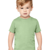 Rabbit Skins - Toddler Fine Jersey T-Shirt - 3321 - Sage - Front view on toddler model