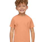 Rabbit Skins - Toddler Fine Jersey T-Shirt - 3321 - Sunset - Front view on toddler model