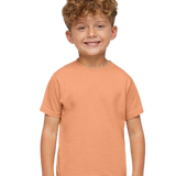 Rabbit Skins - Toddler Fine Jersey T-Shirt - 3321 - Sunset - Front view on toddler model