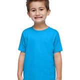 Rabbit Skins - Toddler Fine Jersey T-Shirt - 3321 - Turquoise - Front view on toddler model