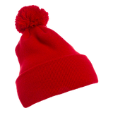 Yupoong Cuffed Knit Beanie with Pom Pom Hat