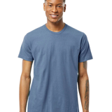 Tultex 202 T-shirt in Slate, shown on a model from the front.