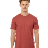 Tultex 202 T-shirt in Terracotta, shown on a model from the front.