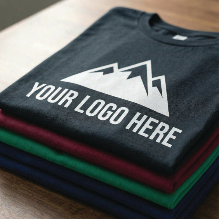 Custom Business Logo Tees mockup preview